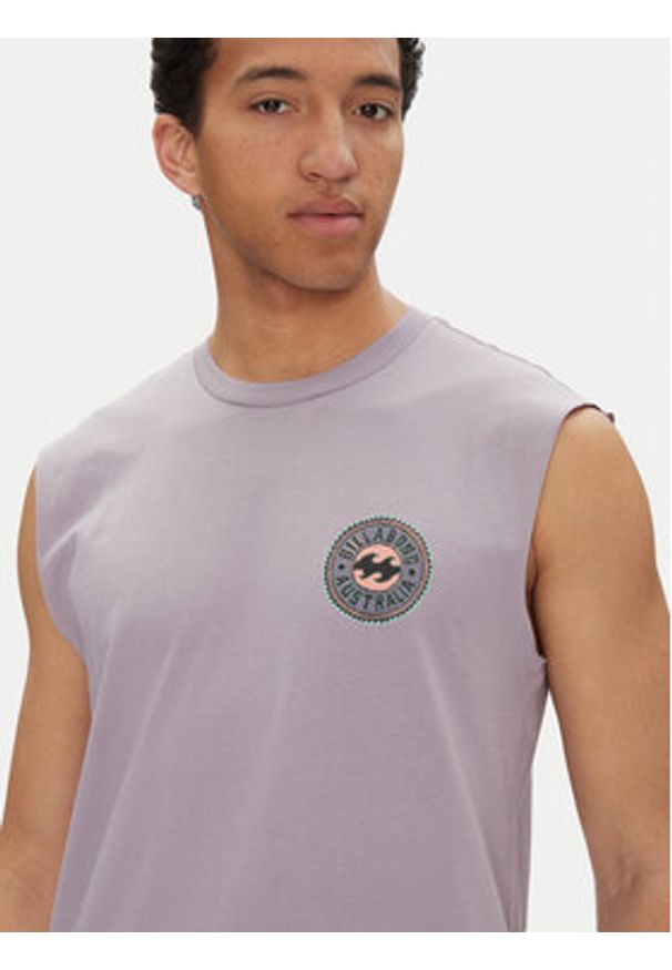 Billabong Tank top EBYZT00305 Fioletowy Regular Fit. Kolor: fioletowy. Materiał: bawełna