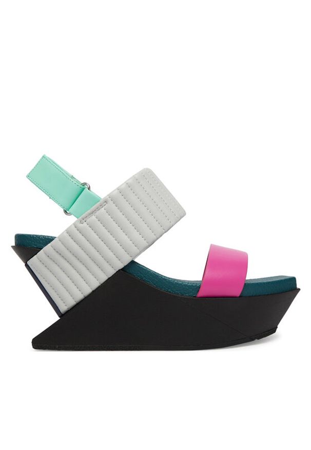 United Nude Sandały Delta Wedge Puffier 10988958188 Kolorowy. Materiał: skóra. Wzór: kolorowy