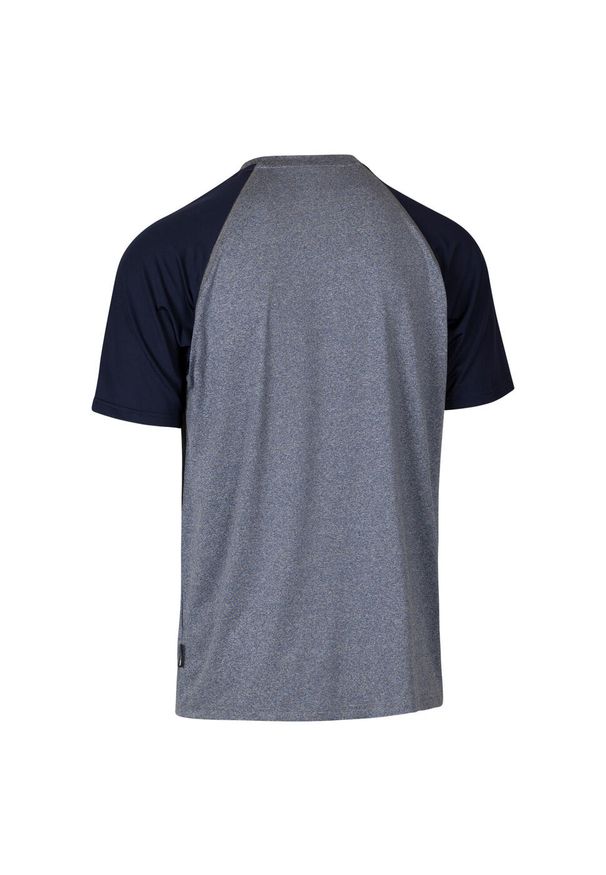TRESPASS - T-shirt Męski Z Górą Fullmer. Kolor: fioletowy, szary, niebieski, wielokolorowy. Sport: turystyka piesza