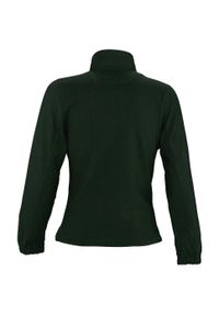 SOL'S - Damska Bluza Polarowa North Fleece Jacket. Kolor: zielony. Materiał: polar. Sezon: zima