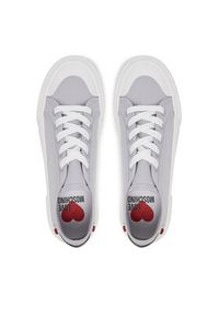 Love Moschino - LOVE MOSCHINO Trampki JA15012G0MJP0010 Szary. Kolor: szary. Materiał: materiał