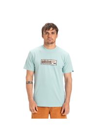 Quiksilver - Koszulka z krótkim rękawem dla Mężczyzn EVO ENDLESS Niebieski. Kolor: niebieski. Materiał: materiał, bawełna. Długość rękawa: krótki rękaw. Długość: krótkie