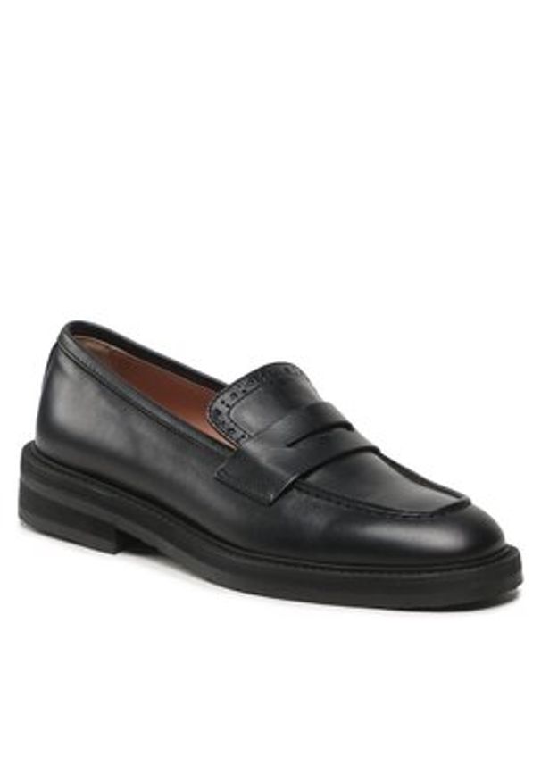 Pollini Półbuty SA10173G1HTC0000 Czarny. Kolor: czarny. Materiał: skóra