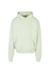 BUILD YOUR BRAND - Bawełniana Bluza Z Kapturem Dla Dorosłych Unisex Ultra Heavyweight Boxy Hoodie. Typ kołnierza: kaptur. Kolor: zielony. Materiał: bawełna