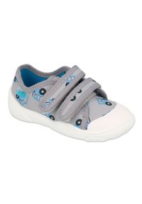 Befado obuwie dziecięce 907P141 niebieskie szare. Kolor: niebieski, wielokolorowy, szary. Materiał: materiał, bawełna. Sezon: lato #1