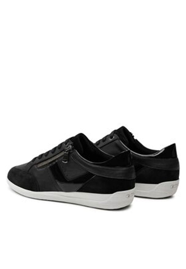 Geox Sneakersy D Myria D4568B 08522 C9999 Czarny. Kolor: czarny. Materiał: skóra