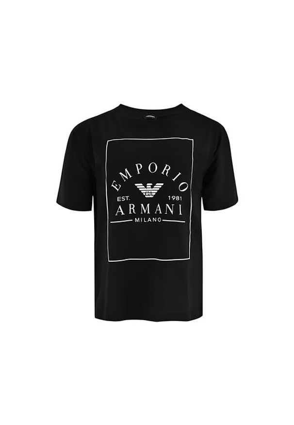 Emporio Armani Underwear T-Shirt EW000553 AF10887 UC001 Czarny Loose Fit. Kolor: czarny. Materiał: bawełna