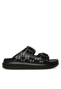 Karl Lagerfeld - KARL LAGERFELD Klapki Kapri Slide KL62505A Czarny. Kolor: czarny. Materiał: materiał