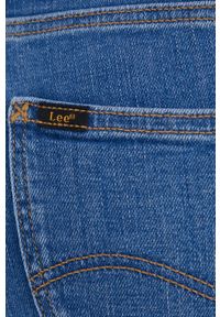 Lee jeansy ELLY MID LEXI damskie medium waist. Kolor: niebieski