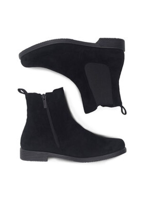 Clara Barson Botki VILMA WS5187-02 Czarny. Kolor: czarny. Materiał: materiał