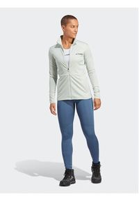 Adidas - adidas Polar Terrex Multi Full-Zip Fleece Jacket HN5464 Zielony Slim Fit. Kolor: zielony. Materiał: polar, syntetyk #6