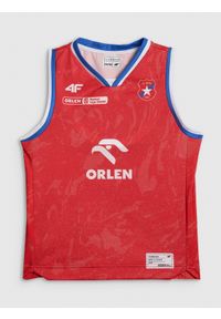 4f - 4F Koszulka meczowa replika wyjazdowa z sezonu 2025/26 dziecięca 4F x Wisła Kraków - czerwona 158/164 (12-14 lat). Kolor: czerwony. Materiał: materiał. Wzór: nadruk. Sezon: lato. Sport: fitness #1