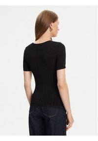 Guess Bluzka W5YR16 Z3OV0 Czarny Regular Fit. Kolor: czarny. Materiał: syntetyk