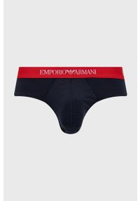 Emporio Armani Underwear slipy bawełniane (3-pack) kolor czerwony. Kolor: czerwony. Materiał: bawełna #4