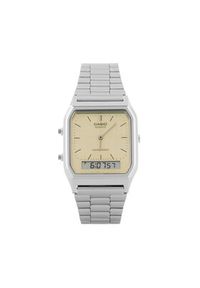 Casio Zegarek Vintage AQ-230A-9AMQYES Srebrny. Kolor: srebrny. Styl: vintage #5