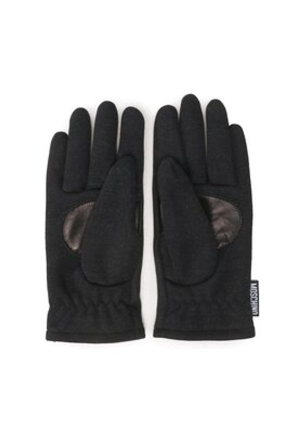 MOSCHINO Rękawiczki Damskie 65345 M2812 Czarny. Kolor: czarny. Materiał: materiał