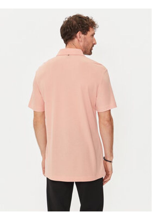 BOSS - Boss Polo Press 55 50508830 Różowy Regular Fit. Typ kołnierza: polo. Kolor: różowy. Materiał: wiskoza