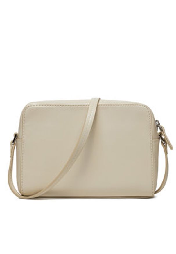 Calvin Klein Torebka Calvin Mini Quilt Camera Bag K60K611884 Écru. Materiał: skórzane