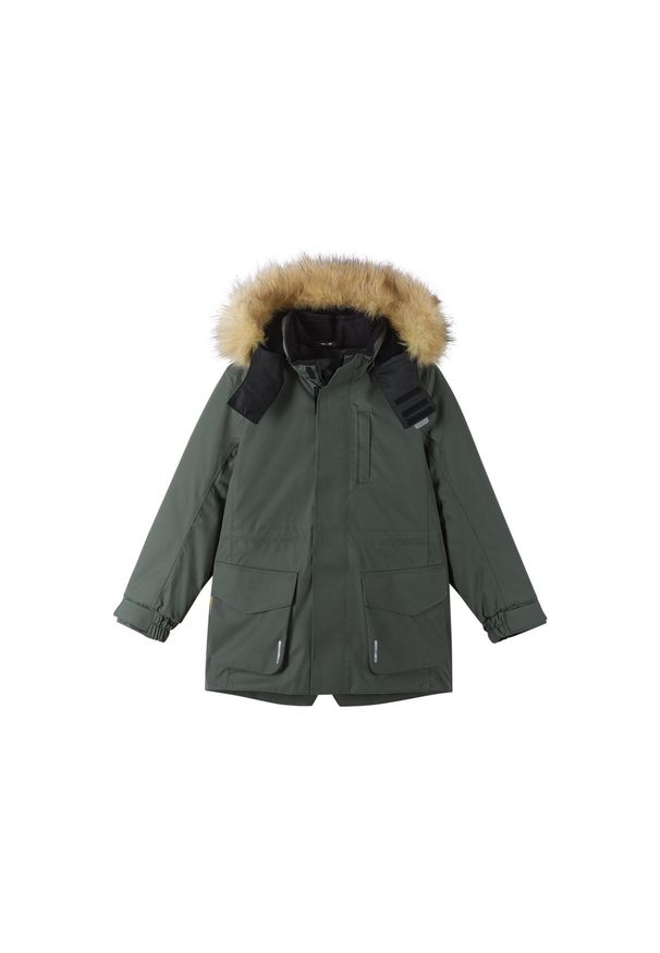 Parka dla dzieci Reima Reima tec Naapuri. Kolor: zielony. Materiał: puch. Sezon: zima. Styl: klasyczny, sportowy