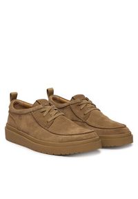 Clarks Półbuty Polden Moc 26186452 Beżowy. Kolor: beżowy. Materiał: zamsz, skóra #7