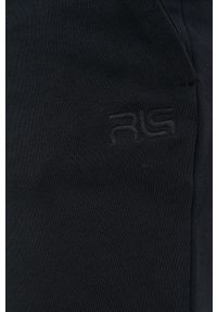 4f - 4F spodnie dresowe 4F x RL9 męskie kolor czarny gładkie. Kolor: czarny. Materiał: dresówka. Wzór: gładki #4