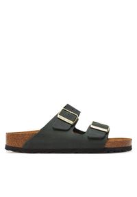 Birkenstock Klapki Arizona Leoi 1028030 Zielony. Kolor: zielony. Materiał: skóra