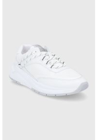 BOSS - Boss Buty 50459837.100 kolor biały na płaskiej podeszwie. Nosek buta: okrągły. Zapięcie: sznurówki. Kolor: biały. Materiał: guma. Obcas: na płaskiej podeszwie #2
