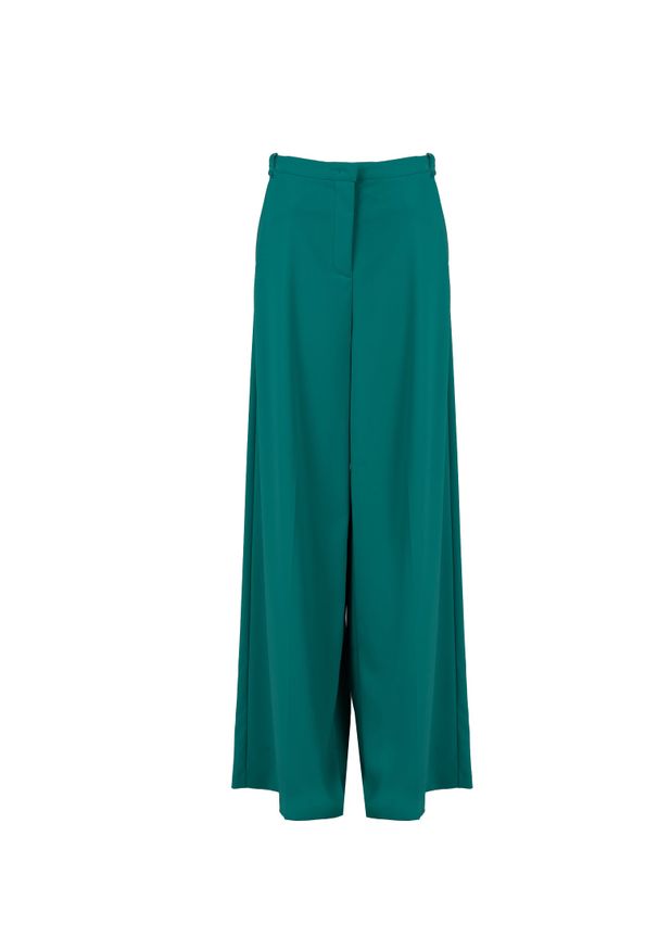 Patrizia Pepe Spodnie | 2P0504/A6F5 | Kobieta | Zielony. Okazja: na co dzień. Stan: podwyższony. Kolor: zielony. Materiał: elastan, poliester. Sezon: lato. Styl: sportowy, casual