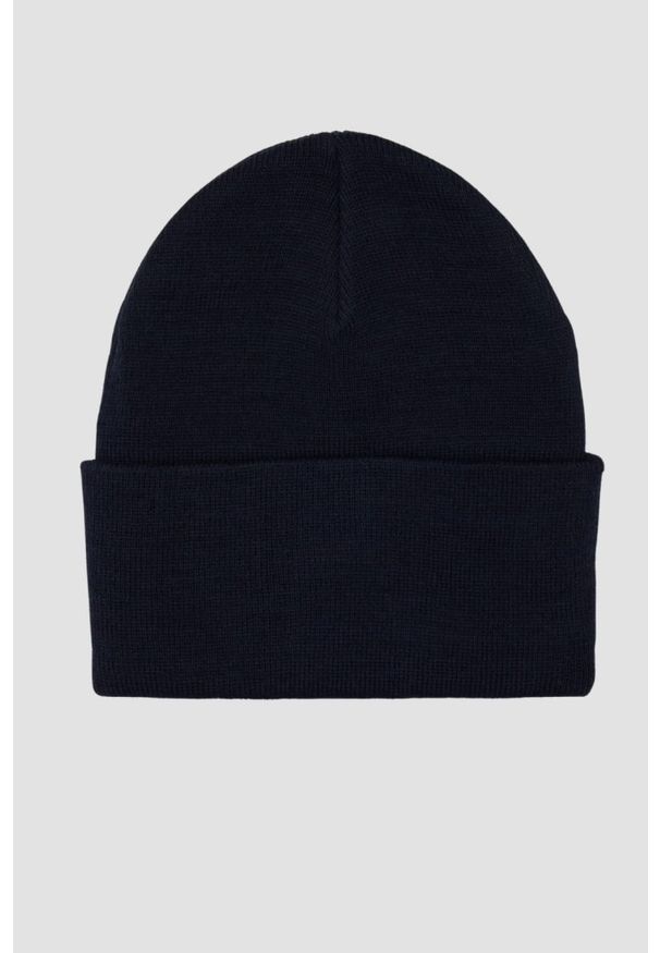 La Martina - LA MARTINA Granatowa czapka beanie. Kolor: niebieski