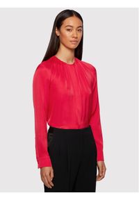 BOSS - Boss Bluzka Banora8 50363436 Różowy Regular Fit. Kolor: różowy. Materiał: jedwab