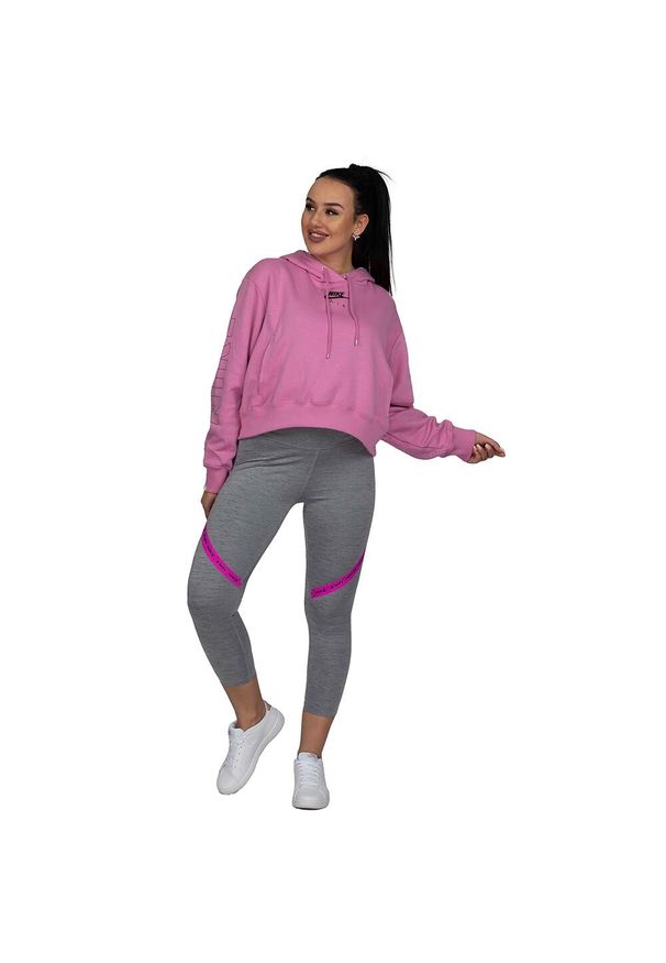 Legginsy Sportowe Damskie Nike Pro Dri‑Fit. Kolor: szary. Technologia: Dri-Fit (Nike). Sport: fitness