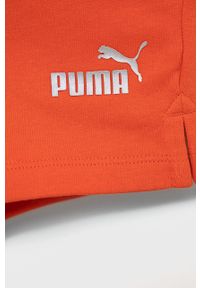 Puma szorty dziecięce 846963 kolor pomarańczowy z nadrukiem regulowana talia. Okazja: na co dzień. Kolor: pomarańczowy. Materiał: materiał. Wzór: nadruk. Styl: casual #3