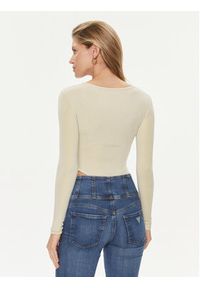 Guess Body Allycia V4RP05 KC2V0 Beżowy Slim Fit. Kolor: beżowy. Materiał: syntetyk #3