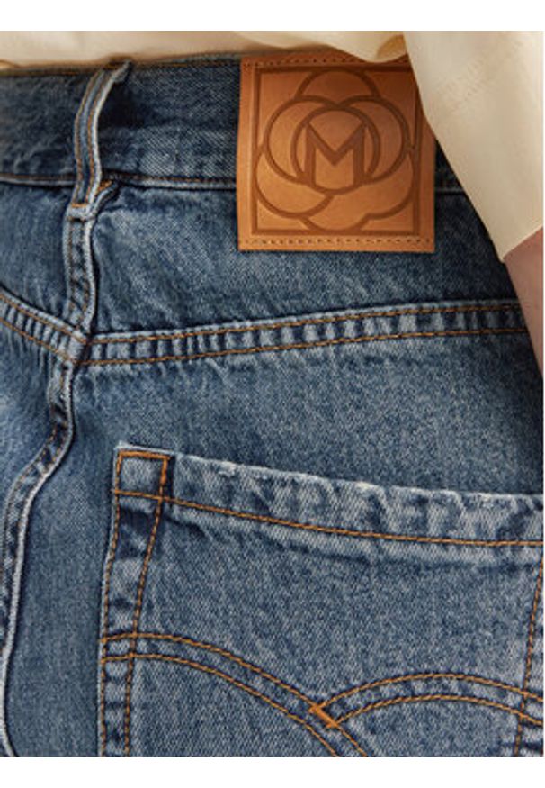 Marella Szorty jeansowe Short 2513141024 Niebieski Relaxed Fit. Kolor: niebieski. Materiał: bawełna