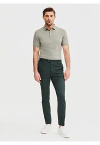 Pako Lorente - PAKO LORENTE – Zielony t-shirt polo. Okazja: na co dzień. Typ kołnierza: polo. Kolor: biały, czarny, zielony. Materiał: poliester, wiskoza. Styl: casual, elegancki #5