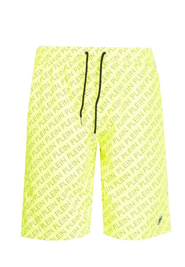 Philipp Plein Kąpielówki | CUPP13L01 | Mężczyzna | Żółty. Kolor: żółty. Materiał: poliester. Wzór: aplikacja