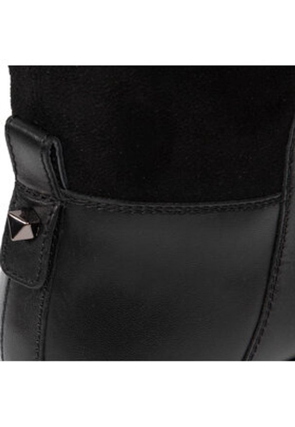 Geox Kozaki D Felicity D D16G1D 043JZ C9999 Czarny. Kolor: czarny. Materiał: skóra