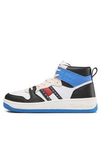 Tommy Jeans Sneakersy Mid Cut Basket EM0EM01075 Biały. Kolor: biały. Materiał: skóra #5