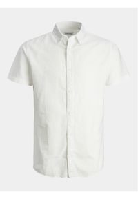 Jack & Jones - Jack&Jones Koszula Jjelinen 12248592 Biały Slim Fit. Kolor: biały. Materiał: len