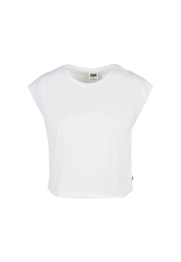 Urban Classics - Organiczna Krótka Koszulka Dla Kobiet. Kolor: biały. Długość: krótkie. Sport: turystyka piesza