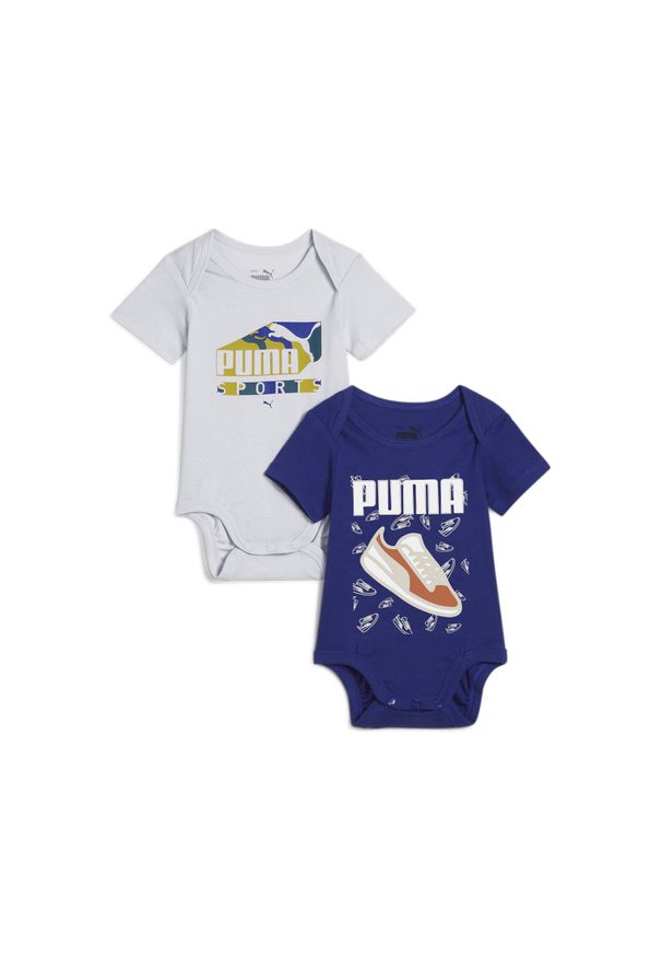 Puma - Body dla małych dzieci MINICATS PUMA Lapis Lazuli Silver Mist Blue Gray. Kolor: niebieski, wielokolorowy, szary. Materiał: jersey