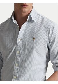 Polo Ralph Lauren Koszula 710953704501 Błękitny Custom Fit. Typ kołnierza: polo. Kolor: niebieski. Materiał: bawełna #3