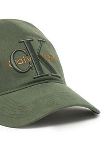 Calvin Klein Czapka z daszkiem Large Monologo LV04D5039G Zielony. Kolor: zielony. Materiał: bawełna #3