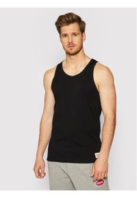 Prosto - PROSTO. Tank top KLASYK Trevor 4041 Czarny Regular Fit. Kolor: czarny. Materiał: bawełna