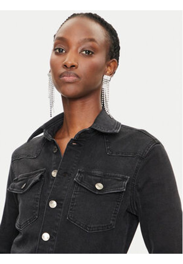 Liu Jo Kombinezon UF4093 Czarny Slim Fit. Kolor: czarny. Materiał: bawełna, jeans, syntetyk