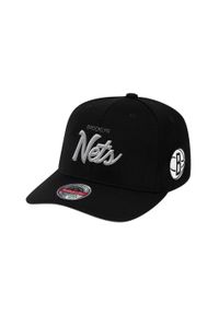 Czapka typu snapback Mitchell & Ness Foundation Script Stretch Brooklyn Nets. Kolor: czarny. Styl: elegancki #1