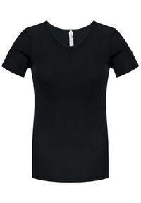 Femilet by Chantelle T-Shirt Juliana FN1583 Czarny Regular Fit. Kolor: czarny. Materiał: wełna