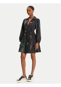Desigual Sukienka codzienna Pisos 25WWVW06 Czarny Regular Fit. Okazja: na co dzień. Kolor: czarny. Materiał: bawełna. Typ sukienki: proste. Styl: casual