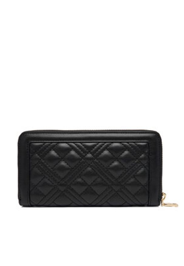 Love Moschino - LOVE MOSCHINO Portfel JC5600PP1OLA0000 Czarny. Kolor: czarny. Materiał: skóra