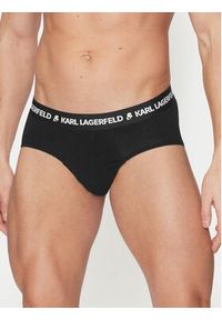 Karl Lagerfeld - KARL LAGERFELD Komplet slipów A1M47152 Czarny. Kolor: czarny. Materiał: bawełna